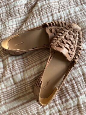 Nisolo Women's Huarache Sandals 8 Almond